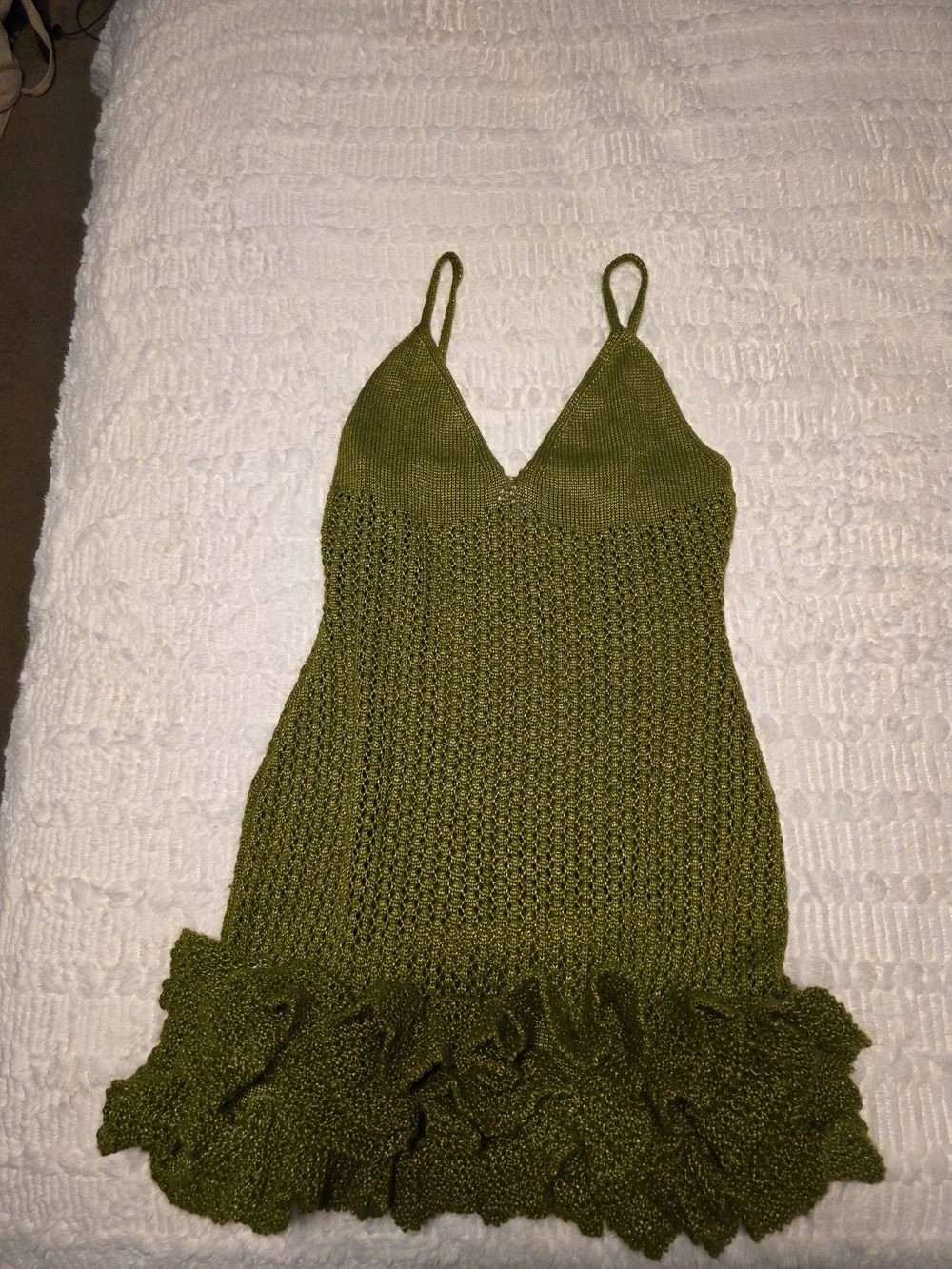 Hanifa Iggy Mini Dress- Green